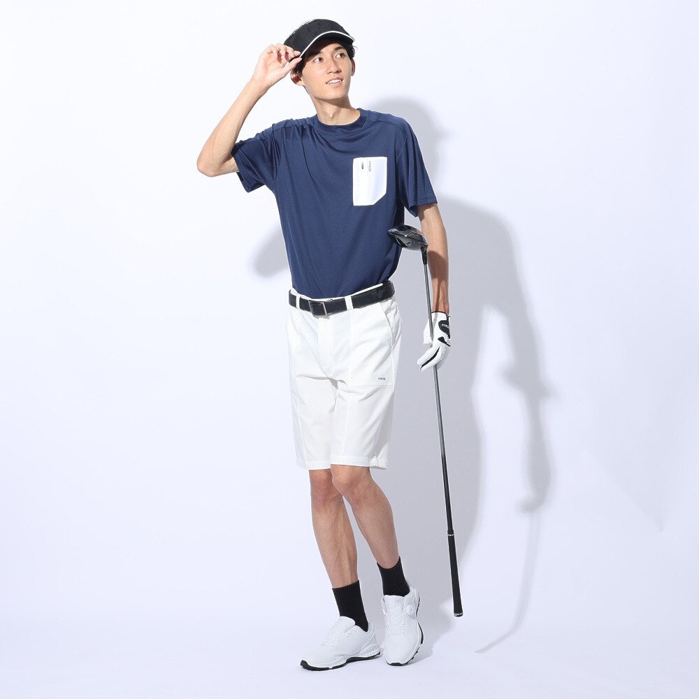パフォーマンスギア（PG）（メンズ）ゴルフウェア ショートパンツ 吸汗速乾 接触冷感 ストレッチ ショーツ 402PG4SDD0006 WHT