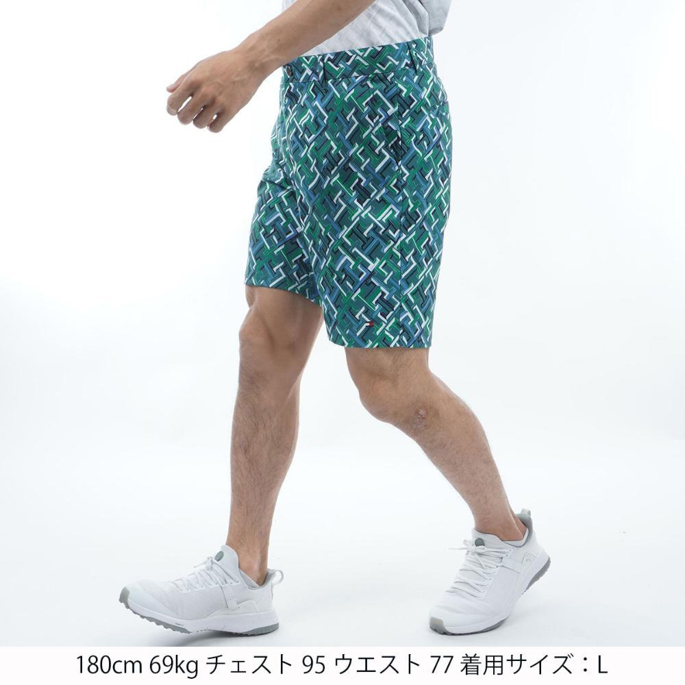 トミー ヒルフィガー ゴルフ（TOMMY HILFIGER GOLF）（メンズ）ゴルフウェア モノグラム ショートパンツ THMA410-GRN