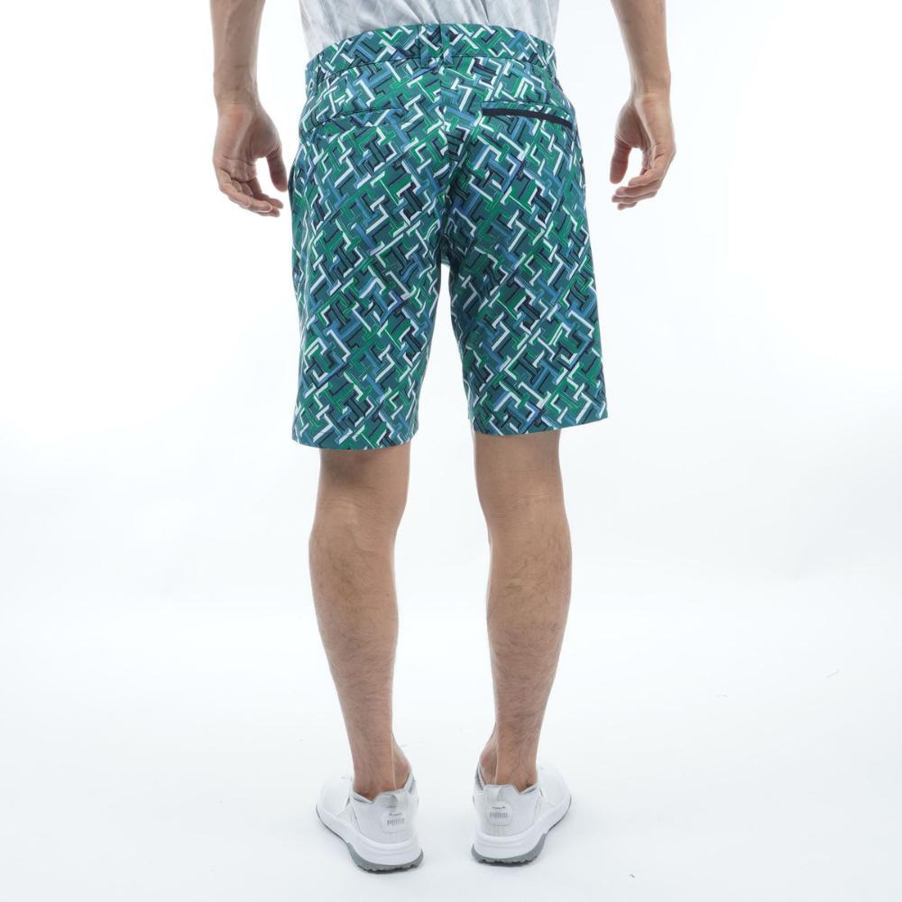 トミー ヒルフィガー ゴルフ（TOMMY HILFIGER GOLF）（メンズ）ゴルフウェア モノグラム ショートパンツ THMA410-GRN
