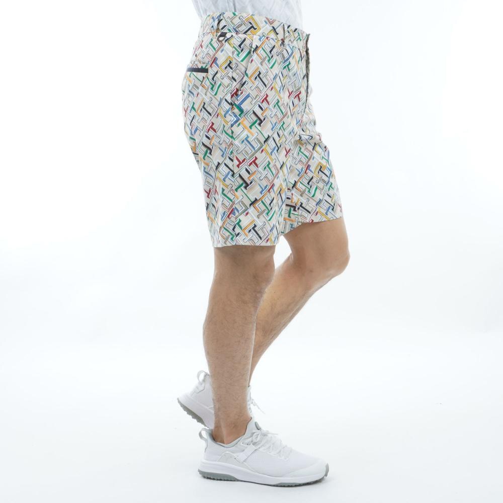 トミー ヒルフィガー ゴルフ（TOMMY HILFIGER GOLF）（メンズ）ゴルフウェア モノグラム ショートパンツ THMA410-SND