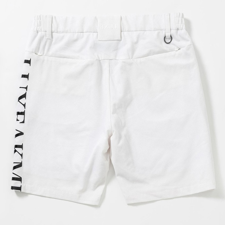 リュクスエイケイエムプラス（LUXEAKMPLU）（メンズ）ゴルフウェア ショートパンツ VENTILATION ハーフパンツ LAB-24016white