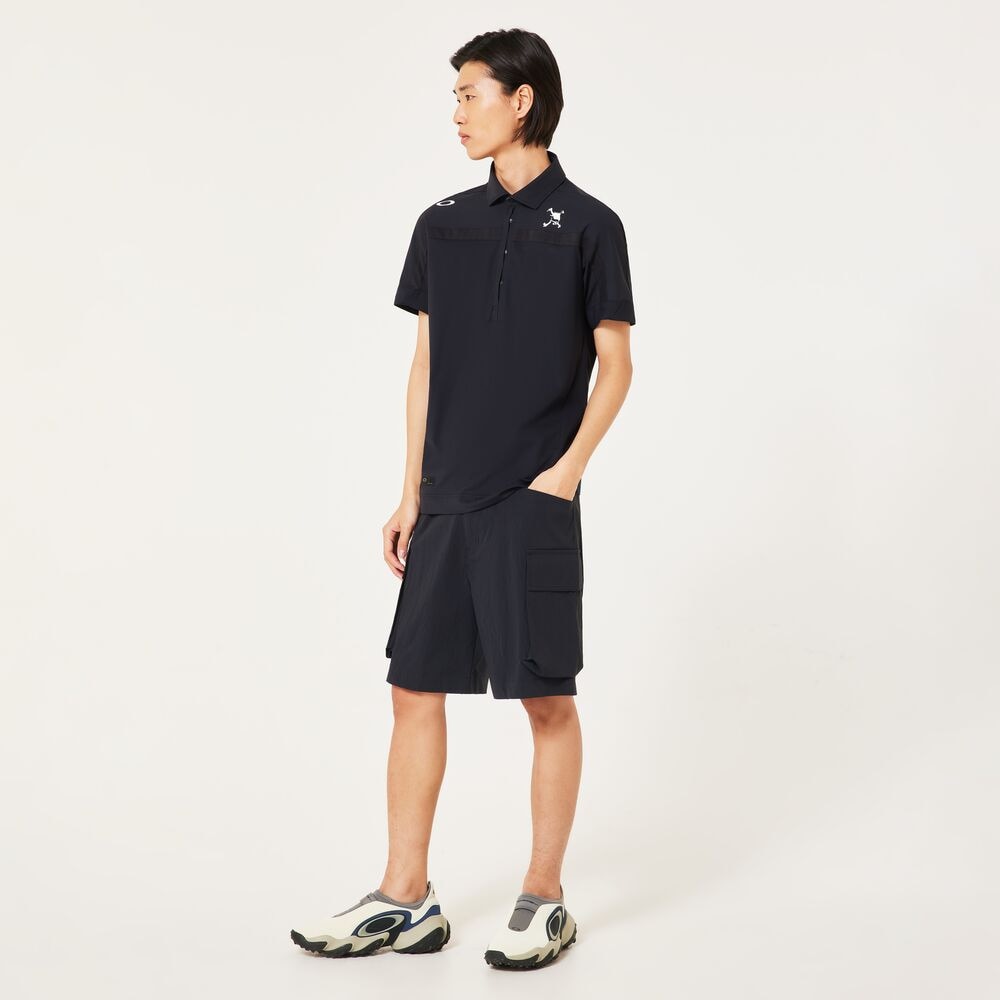 オークリー（OAKLEY）（メンズ）ゴルフウェア 撥水 接触冷感 ワイド カーゴ ショートパンツ FOA407611-02E