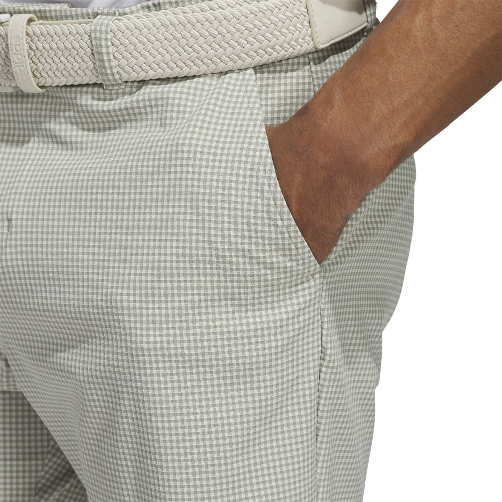 アディダス（adidas）（メンズ）ゴルフウェア ミニギンガムチェック ショートパンツ KUL30-JE8388BEG