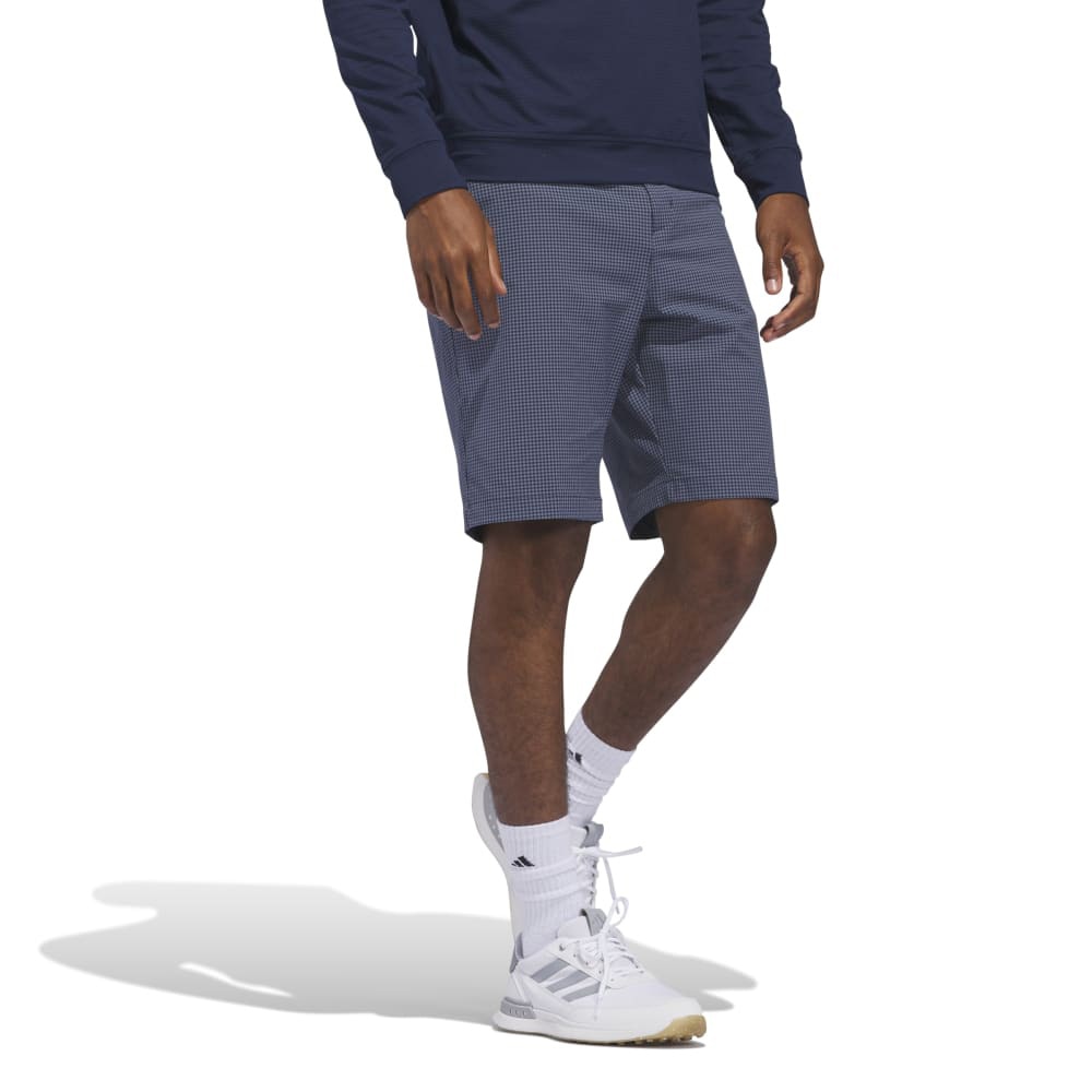 アディダス（adidas）（メンズ）ゴルフウェア ミニギンガムチェック ショートパンツ KUL30-JE8390NVY