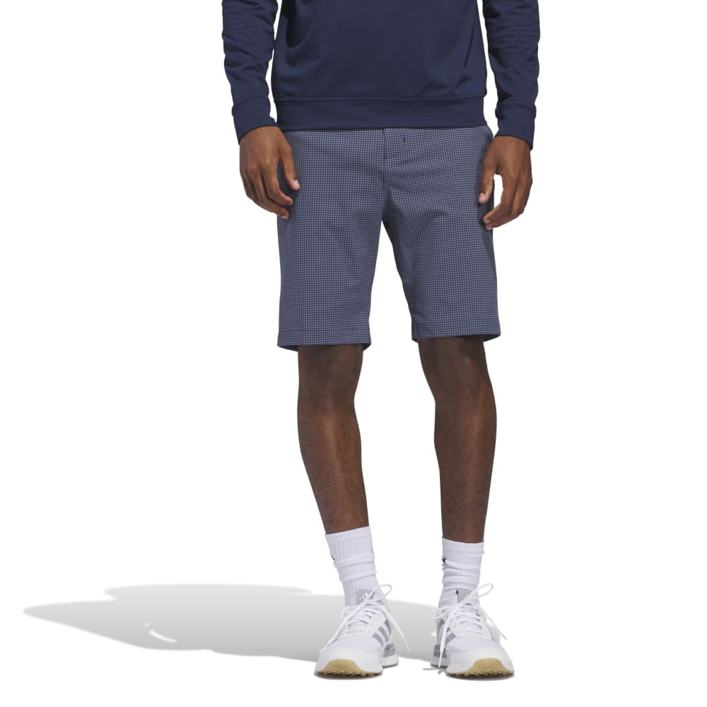 アディダス（adidas）（メンズ）ゴルフウェア ミニギンガムチェック ショートパンツ KUL30-JE8390NVY