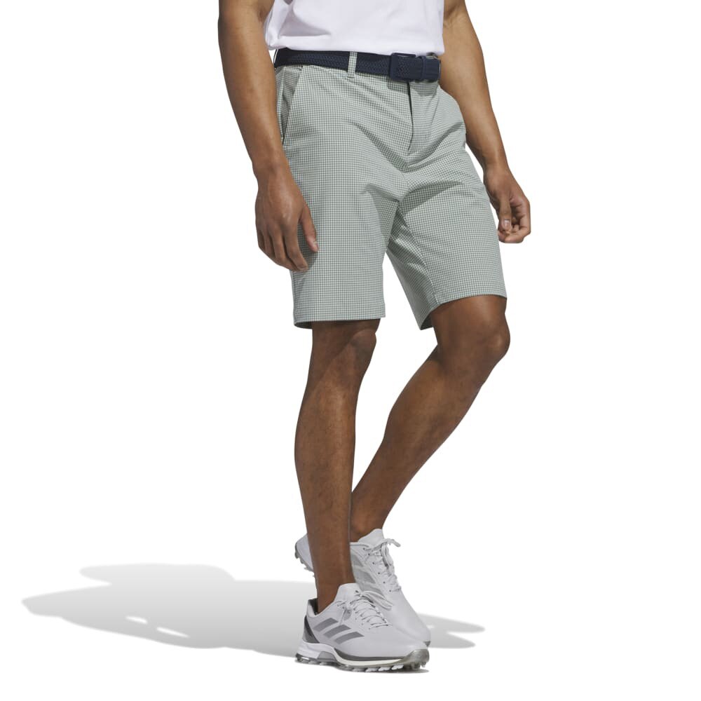 アディダス（adidas）（メンズ）ゴルフウェア ミニギンガムチェック ショートパンツ KUL30-JF9021GRN