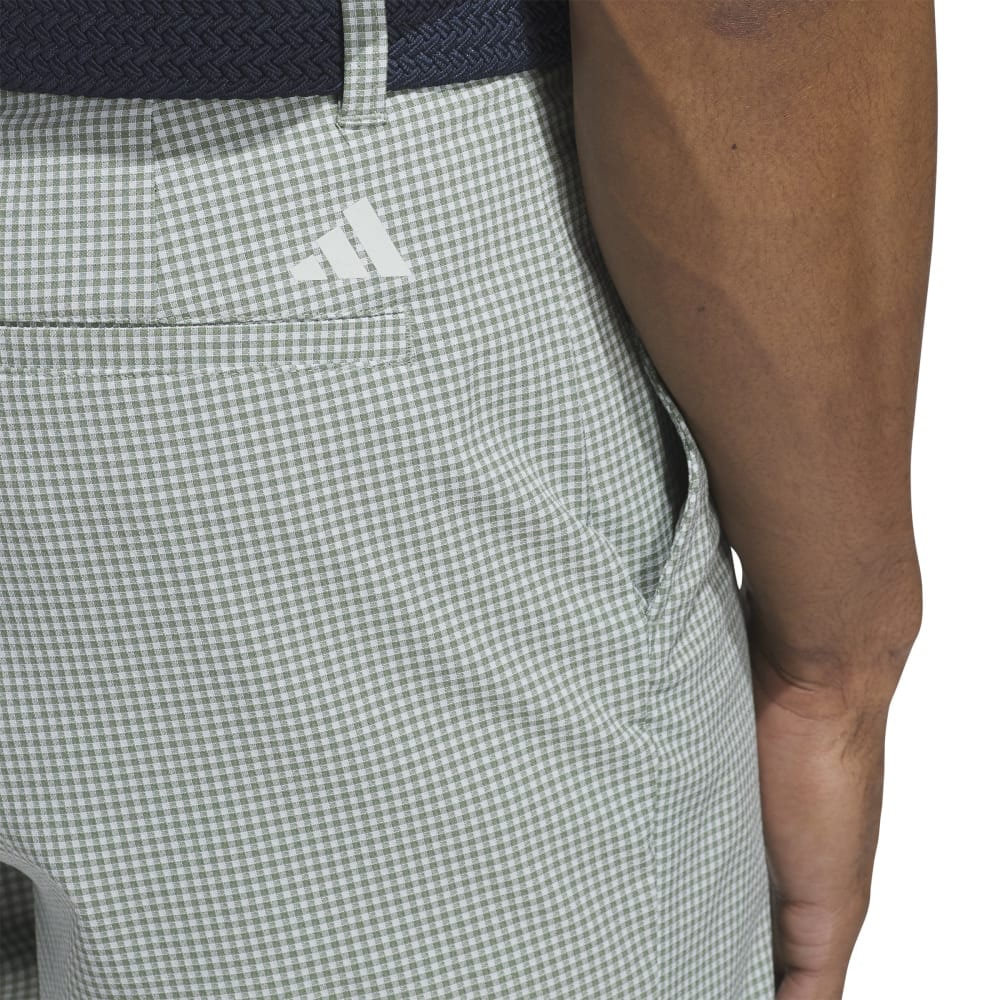 アディダス（adidas）（メンズ）ゴルフウェア ミニギンガムチェック ショートパンツ KUL30-JF9021GRN
