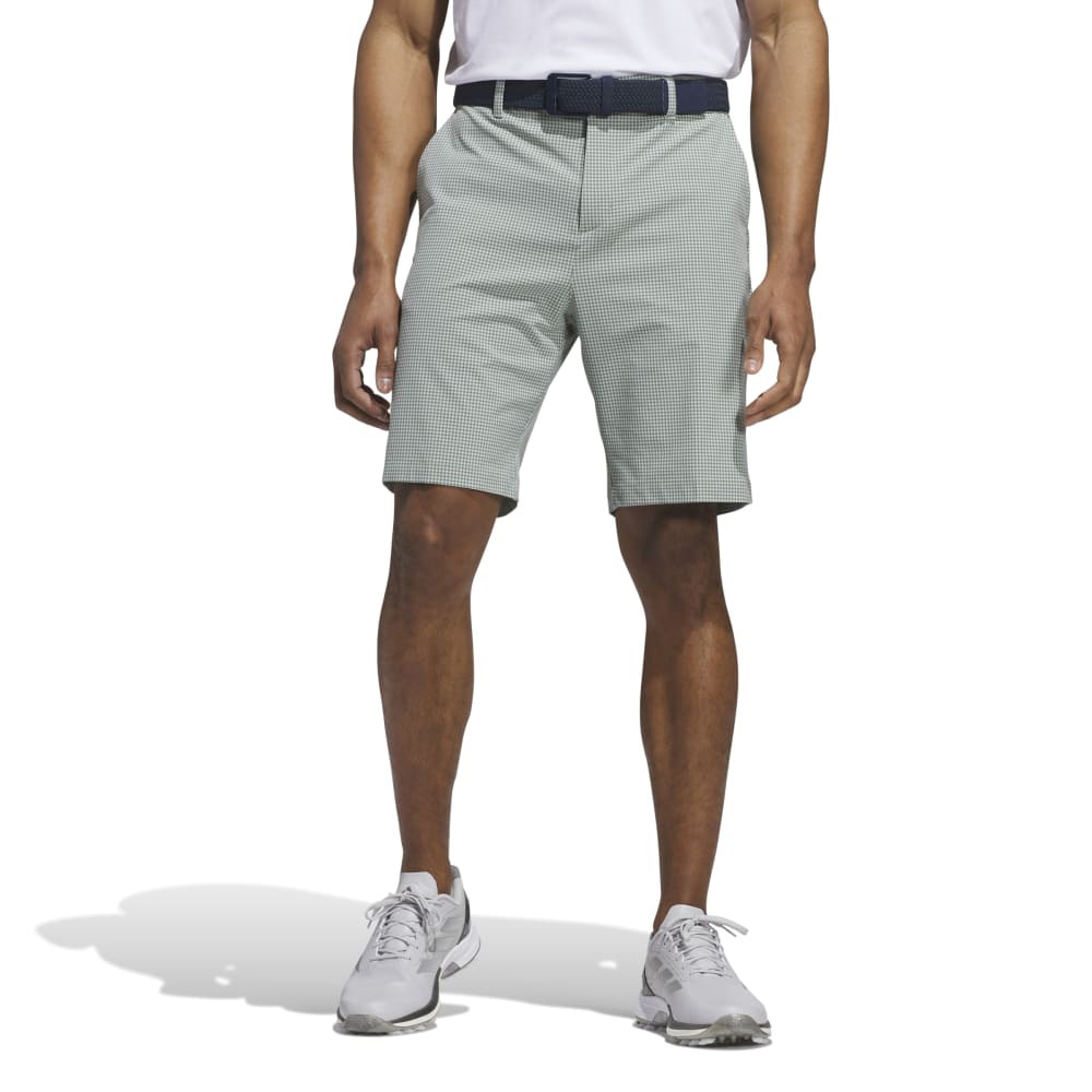 アディダス（adidas）（メンズ）ゴルフウェア ミニギンガムチェック ショートパンツ KUL30-JF9021GRN