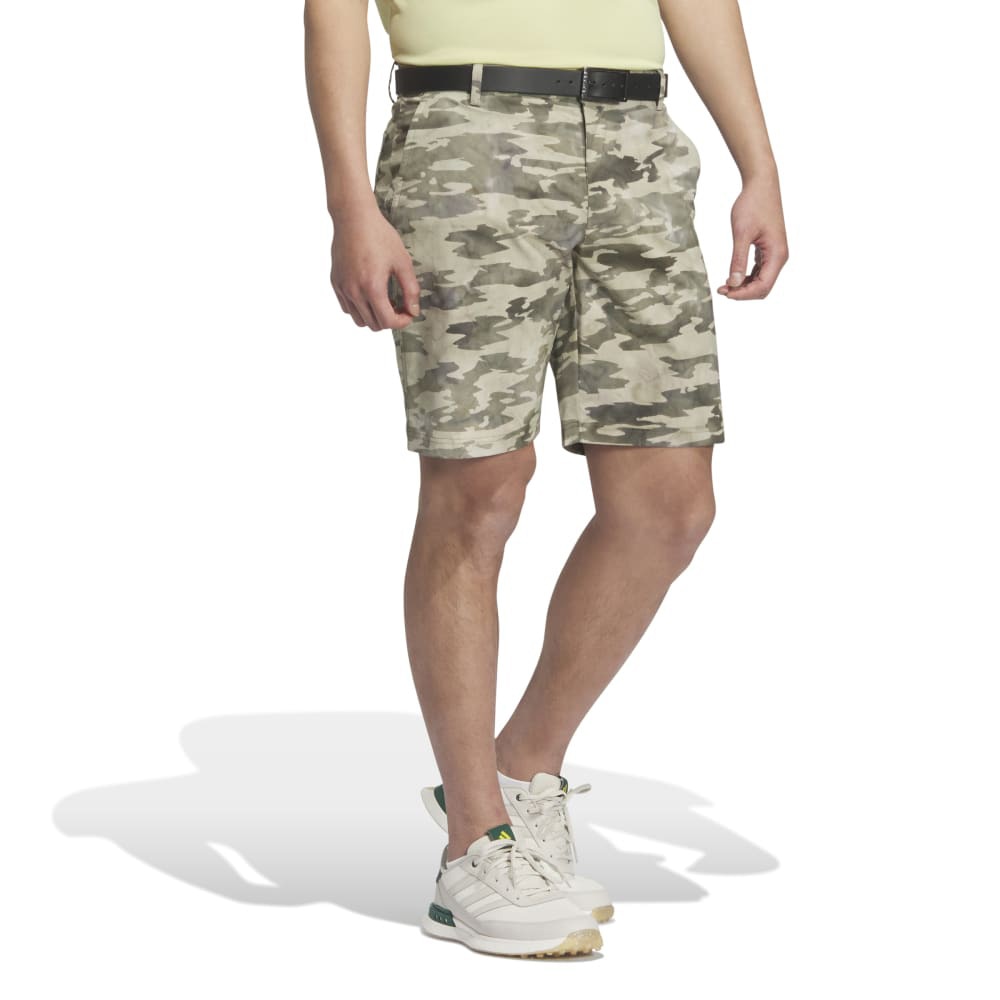 アディダス（adidas）（メンズ）ゴルフウェア 撥水 カモフラージュ柄ショートパンツ KVH19-JF6322OLV