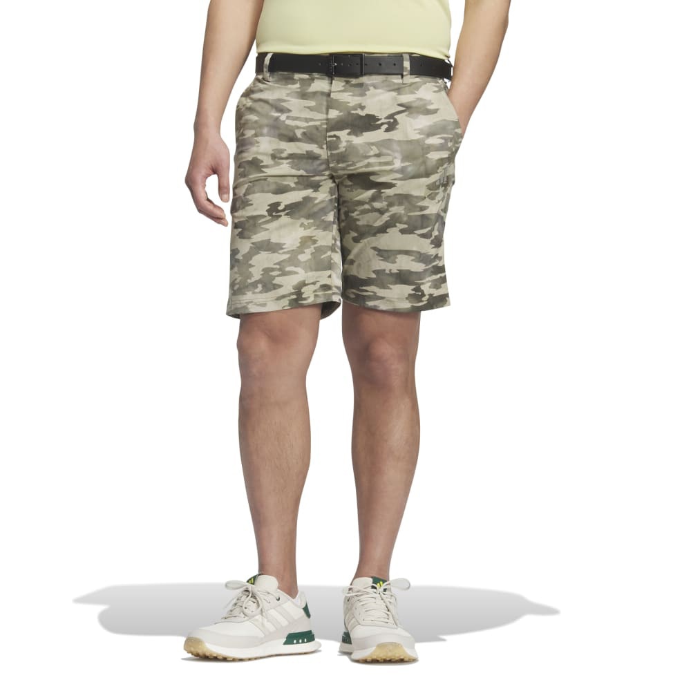 アディダス（adidas）（メンズ）ゴルフウェア 撥水 カモフラージュ柄ショートパンツ KVH19-JF6322OLV