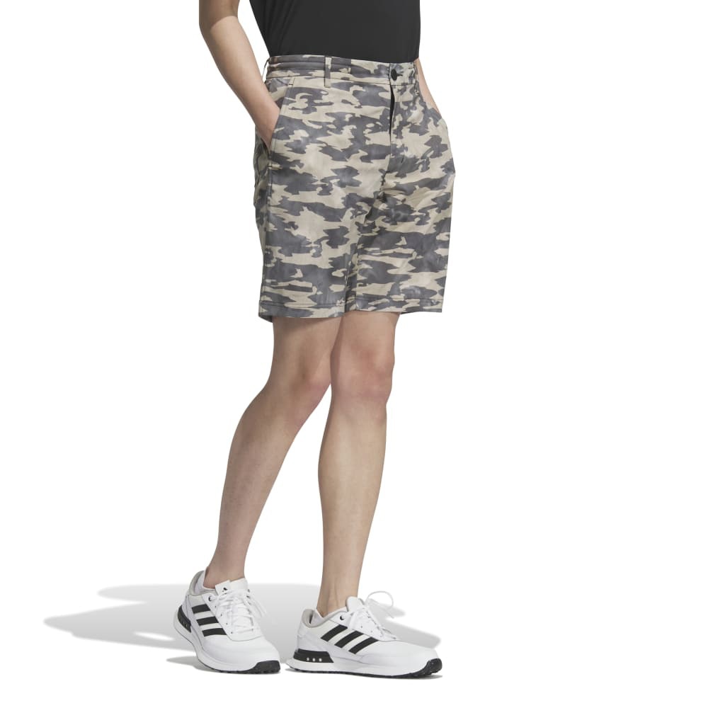 アディダス（adidas）（メンズ）ゴルフウェア 撥水 カモフラージュ柄ショートパンツ  KVH19-JL6160BLK