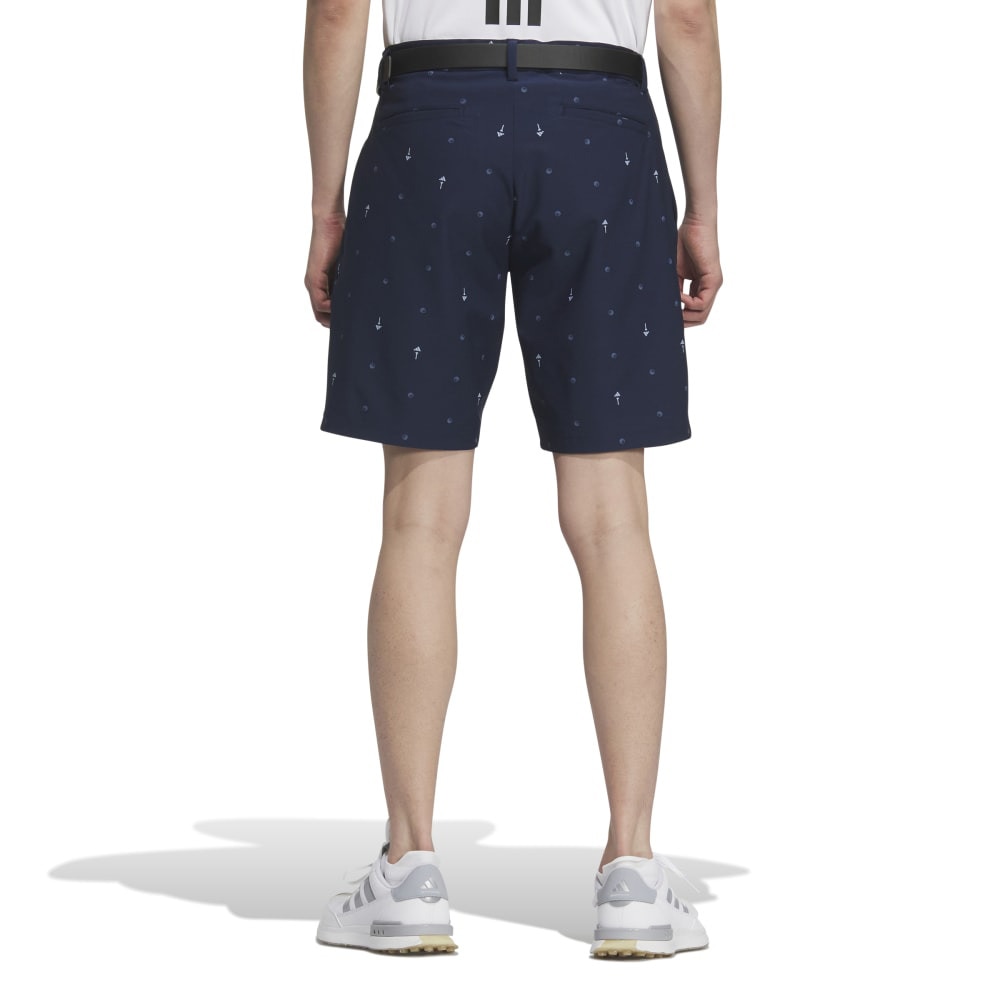 アディダス（adidas）（メンズ）ゴルフウェア 撥水 モノグラムショートパンツ KVH29-JF6324NVY