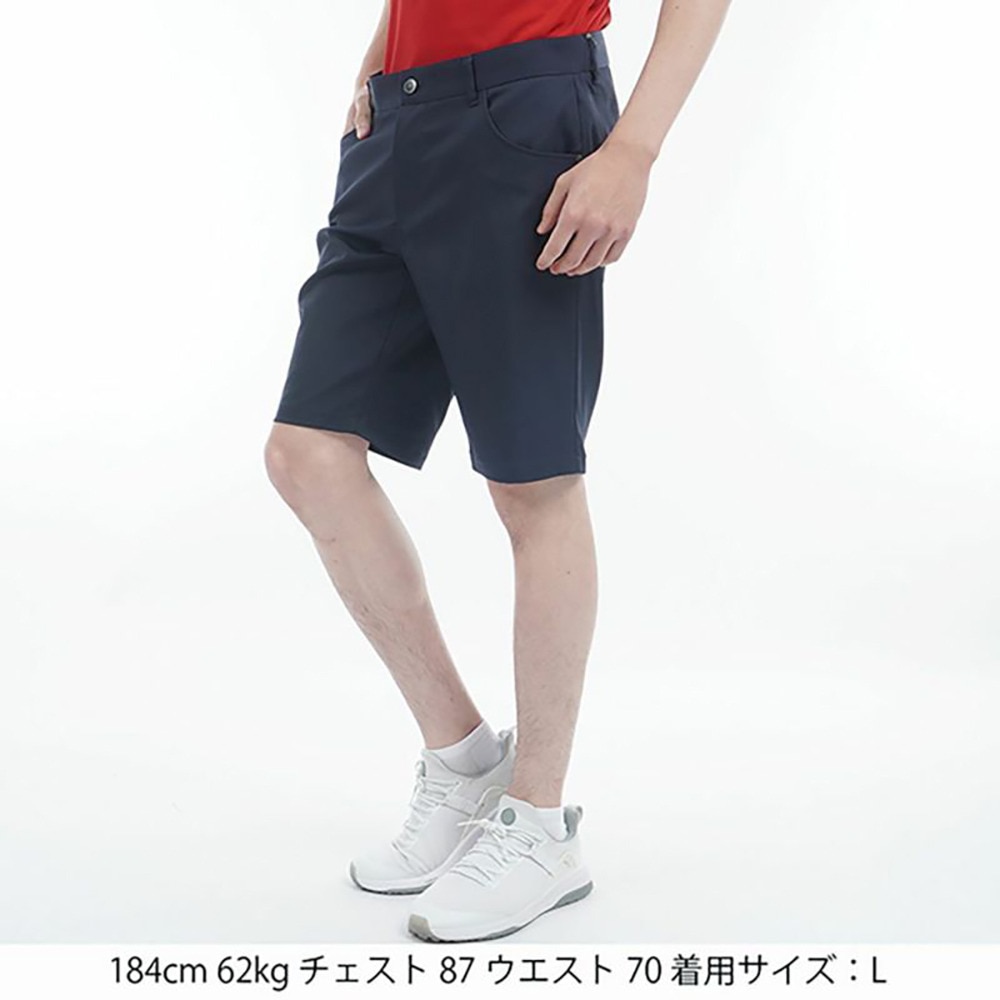 トミー ヒルフィガー ゴルフ（TOMMY HILFIGER GOLF）（メンズ）ゴルフウェア ベーシック ショートパンツ THMA517-NVY
