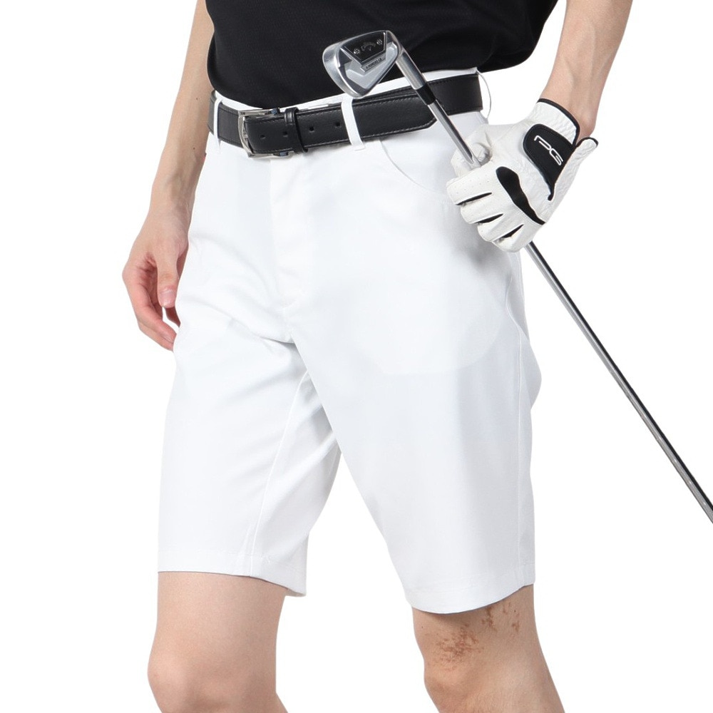 トミー ヒルフィガー ゴルフ（TOMMY HILFIGER GOLF）（メンズ）ゴルフウェア ベーシック ショートパンツ THMA517-WHT