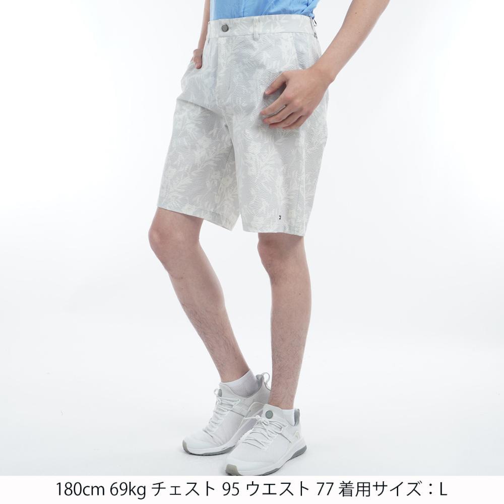 トミー ヒルフィガー ゴルフ（TOMMY HILFIGER GOLF）（メンズ）ゴルフウェア リゾートプリント ショートパンツ THMA523-WHT