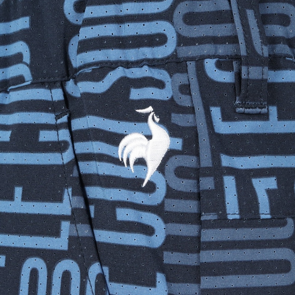 ルコックスポルティフ（lecoqsportif）（メンズ）ゴルフウェア 接触冷感 総柄ハーフパンツ LG5SHP01M NV00