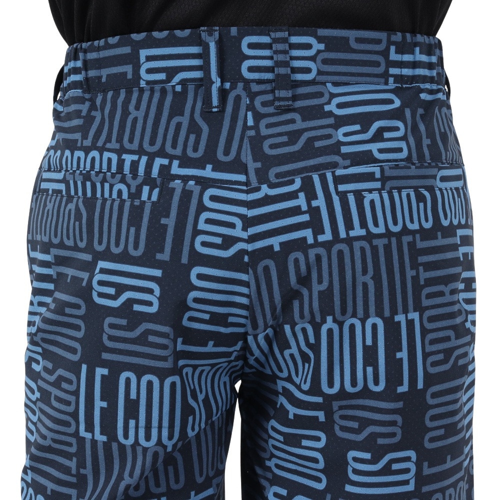 ルコックスポルティフ（lecoqsportif）（メンズ）ゴルフウェア 接触冷感 総柄ハーフパンツ LG5SHP01M NV00