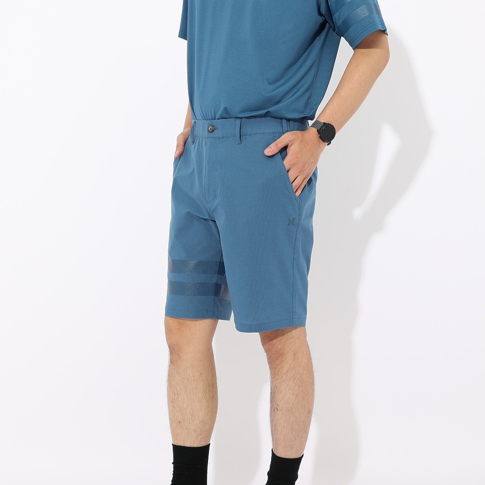 ハーレー（HURLEY）（メンズ）ゴルフウェア ファントム ベント ブロックパーティー ハーフパンツ MGWS251117-BLU
