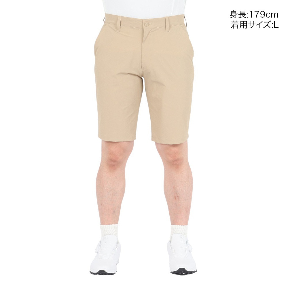 パフォーマンスギア（PG）（メンズ）ゴルフウェア 撥水 ストレッチ 撥水 ショートパンツ PG5TTC07 BEG