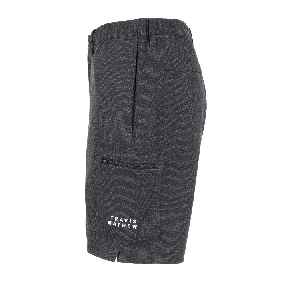 トラヴィスマシュー（Travis Mathew）（メンズ）ゴルフウェア チェック柄 ショートパンツ 7AM0107AM010-0BLK