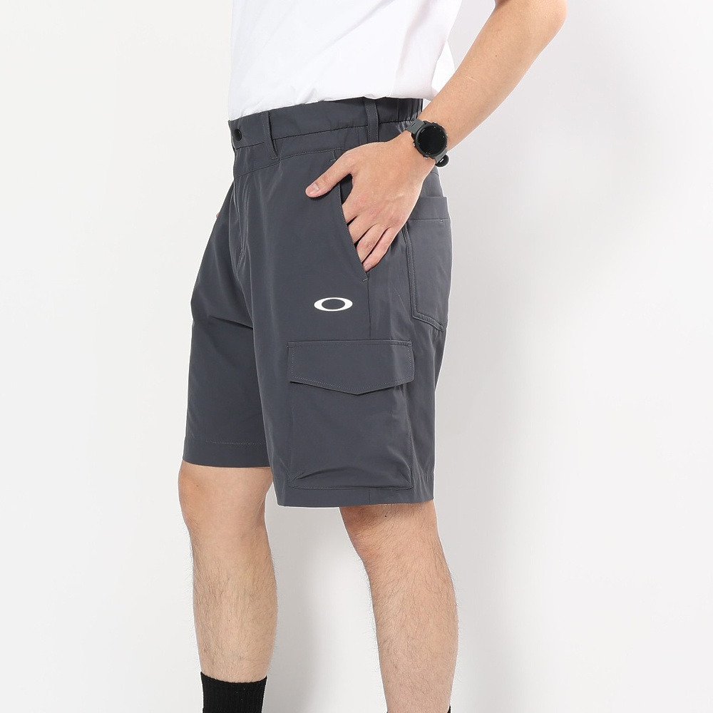 OAKLEY メンズ ゴルフ ウェア ボトムス ハーフパンツ ブラック Mサイズ オークリー（OAKLEY）（メンズ）ゴルフウェア 吸汗速乾 STALWART GORP