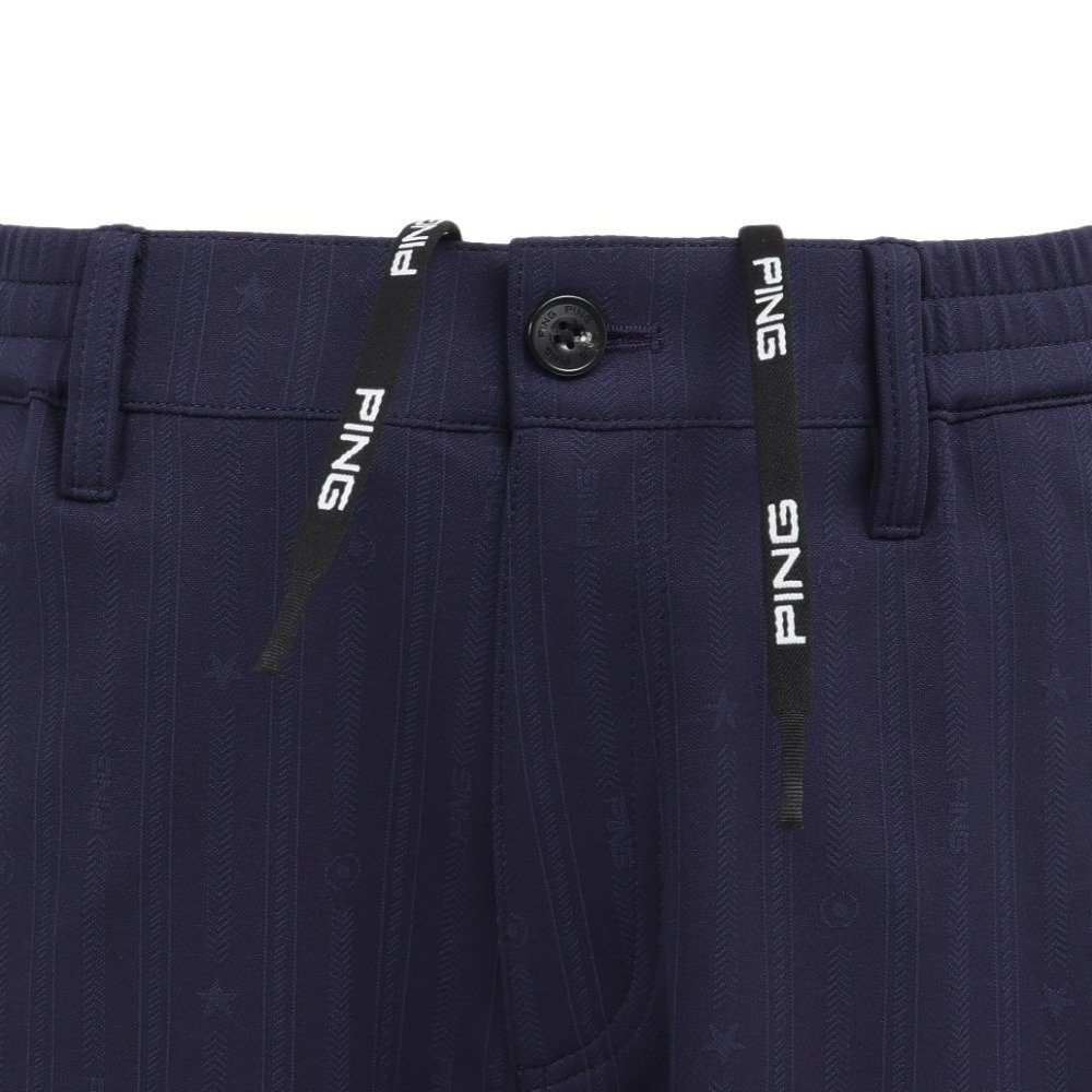 PING　ピン　メンズゴルフウェア　パンツ　全方向ストレッチツイル　ネイビー　L ピン（PING）（メンズ）ゴルフウェア 全方向ストレッチ 凸凹