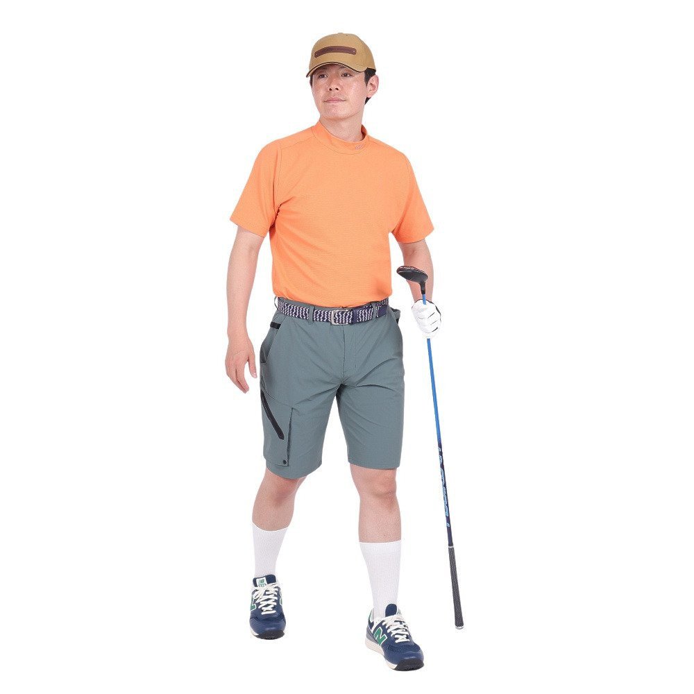 ザ・ワープ・バイ・エネーレ（The Warp By Ennerre）（メンズ）ゴルフウェア STRETCH CLOTH ショートパンツ WG5RTC12 KHK
