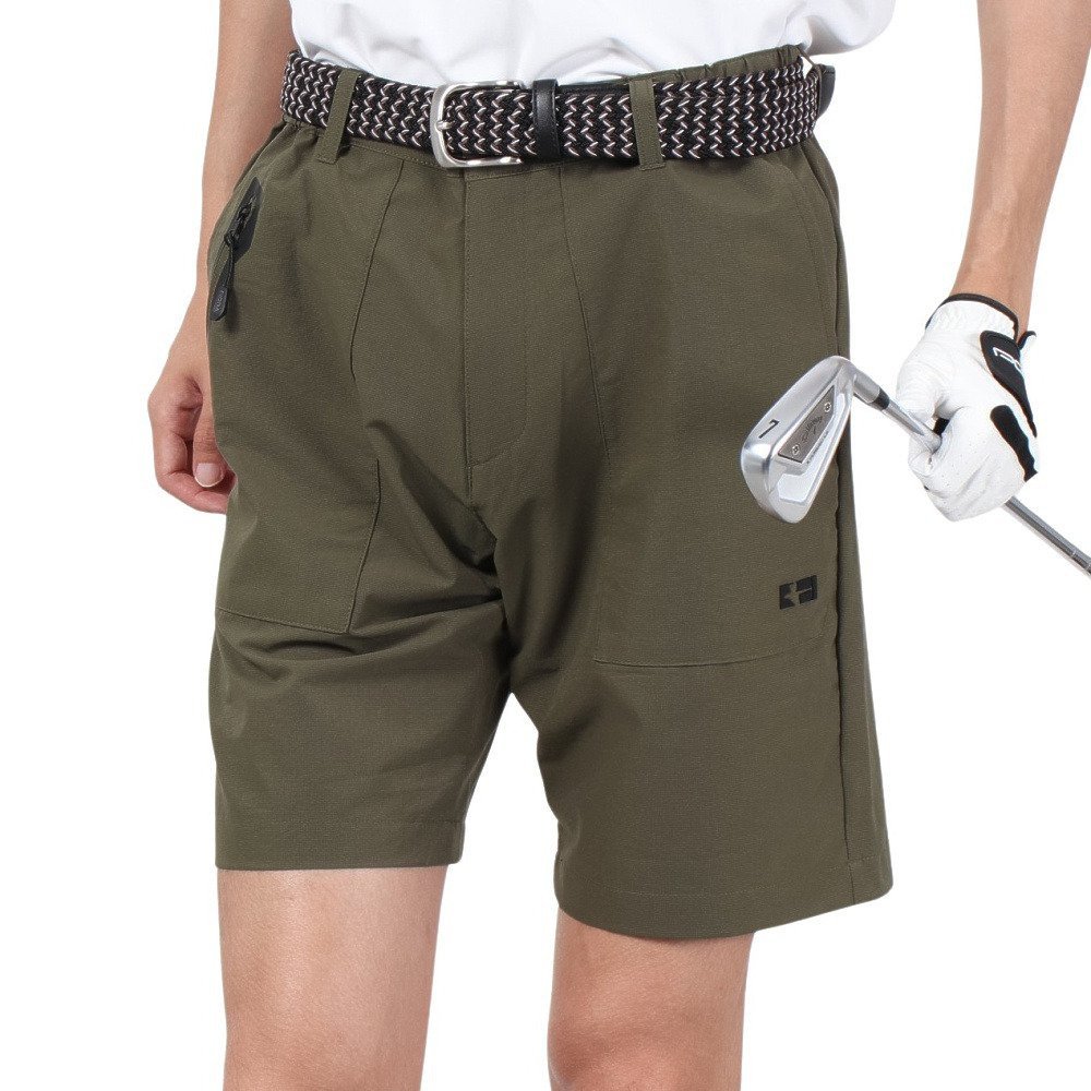  GOLF ブラウンショートパンツ Mサイズ ゴルフウェア（メンズ） ショートパンツ ブラウン | ゴルフ用品は