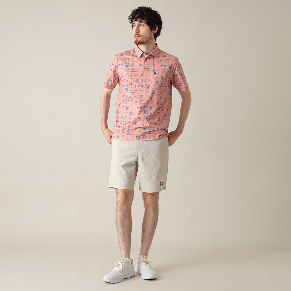 バクレツランマンムスメ バイク ツーリング 着回し レア Mサイズ ちょいワル トラヴィスマシュー（Travis Mathew）（メンズ）ゴルフウェア TEXBRID