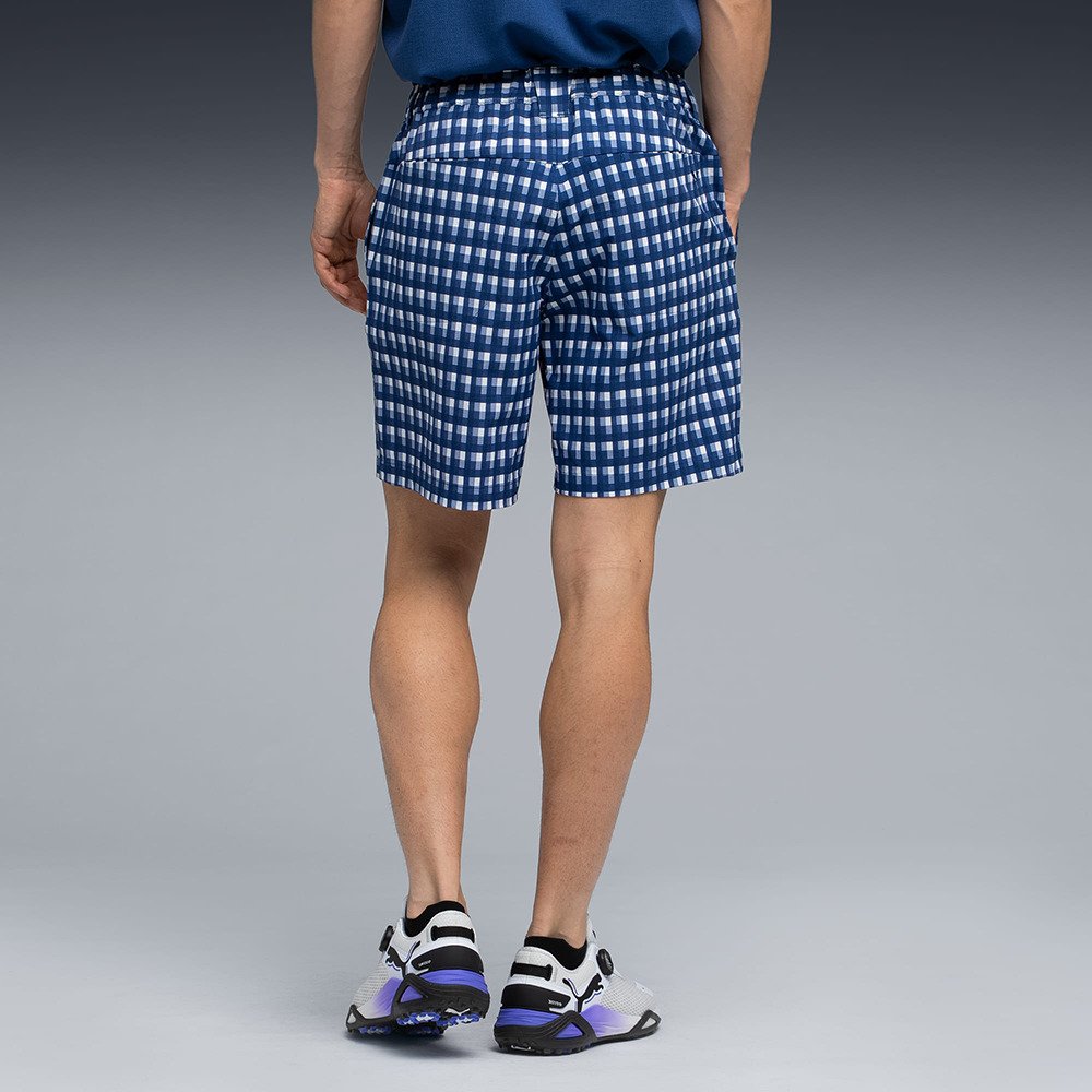 プーマ（PUMA）（メンズ）ゴルフウェア チェック柄 FOG グラフィック ショートパンツ 637971-01