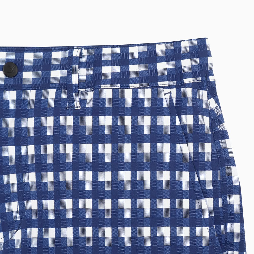 プーマ（PUMA）（メンズ）ゴルフウェア チェック柄 FOG グラフィック ショートパンツ 637971-01