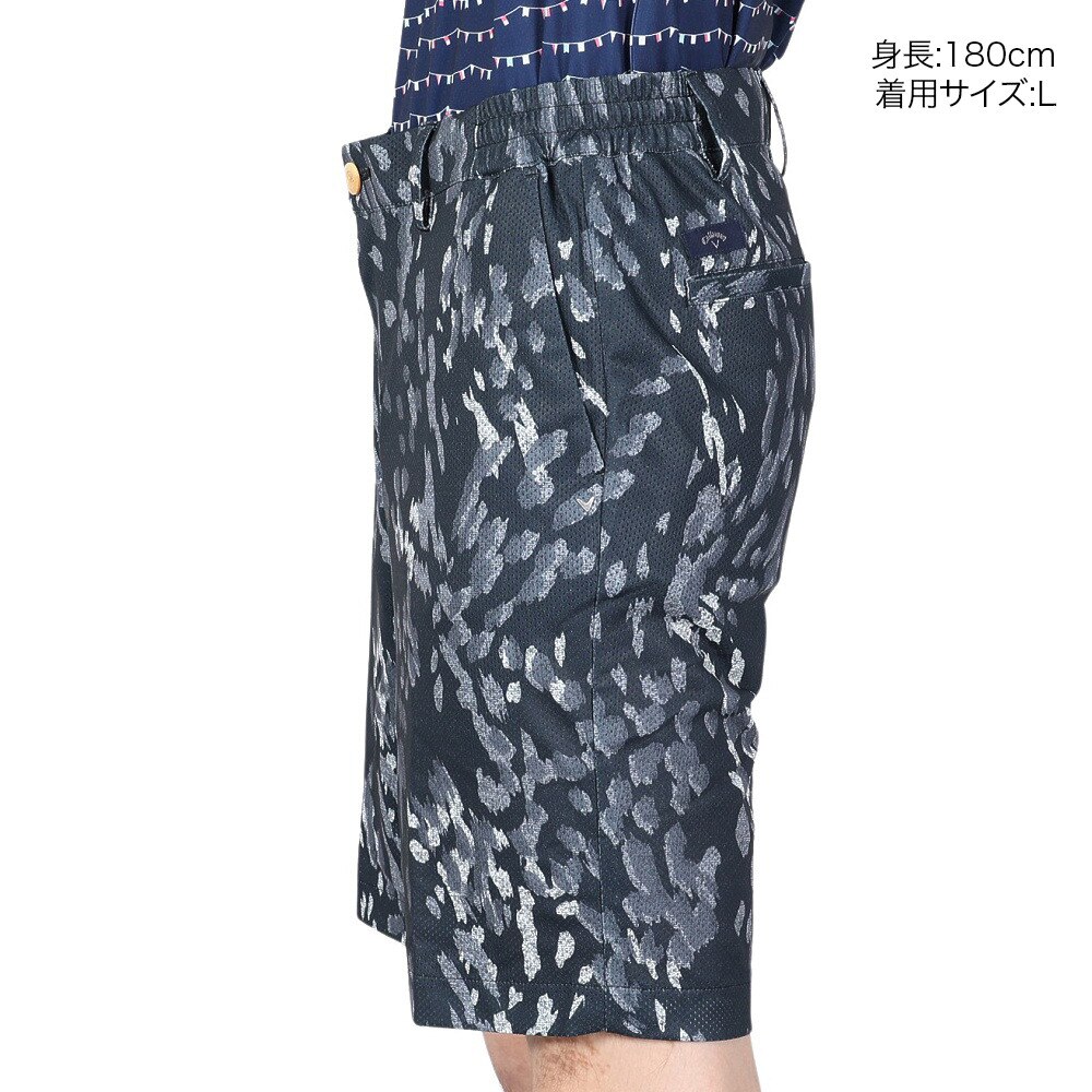 キャロウェイ（CALLAWAY）（メンズ）ゴルフウェア かざあなメッシュ マルチカラープリントショートパンツ C23127106-1010