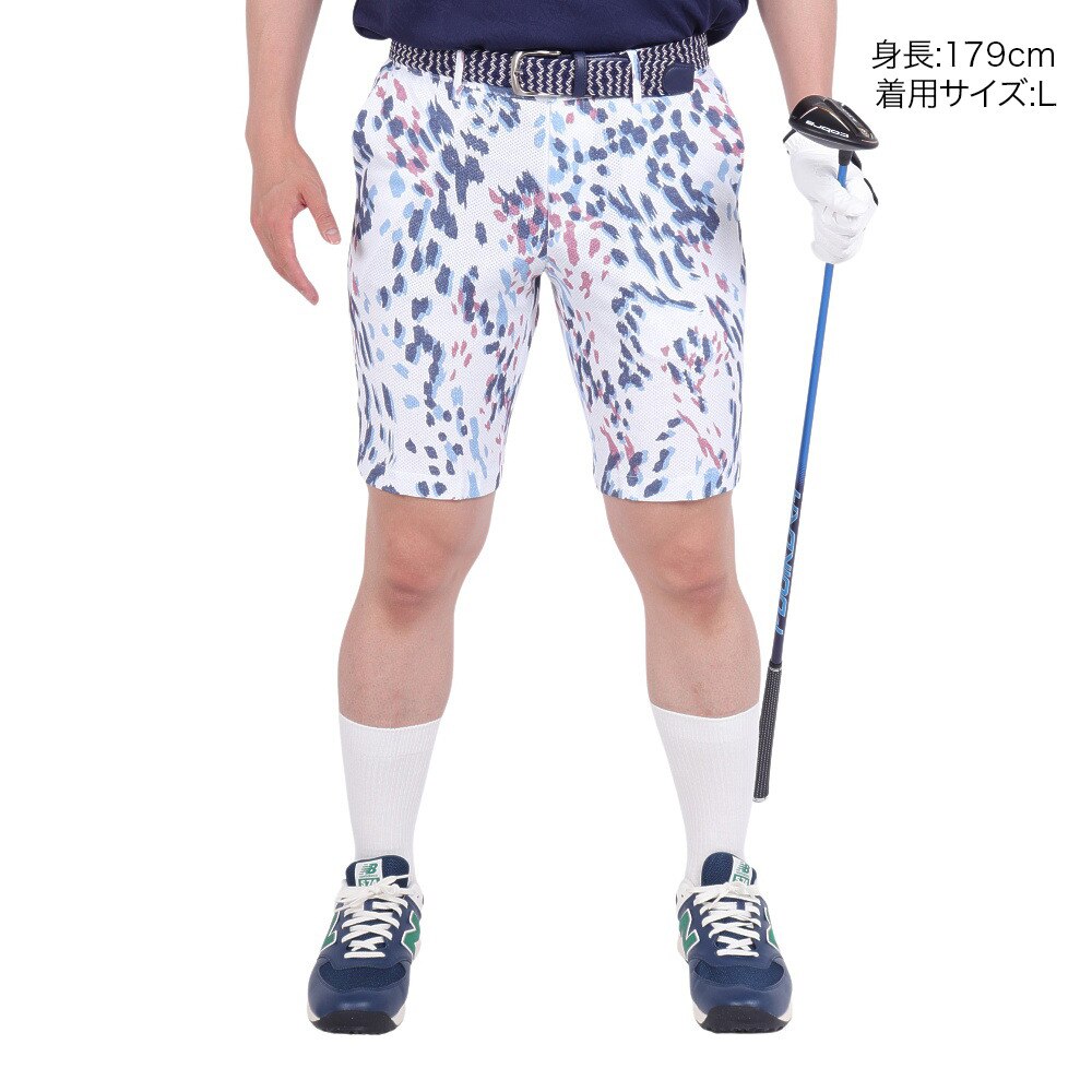 キャロウェイ（CALLAWAY）（メンズ）ゴルフウェア かざあなメッシュ マルチカラープリントショートパンツ C23127106-1030