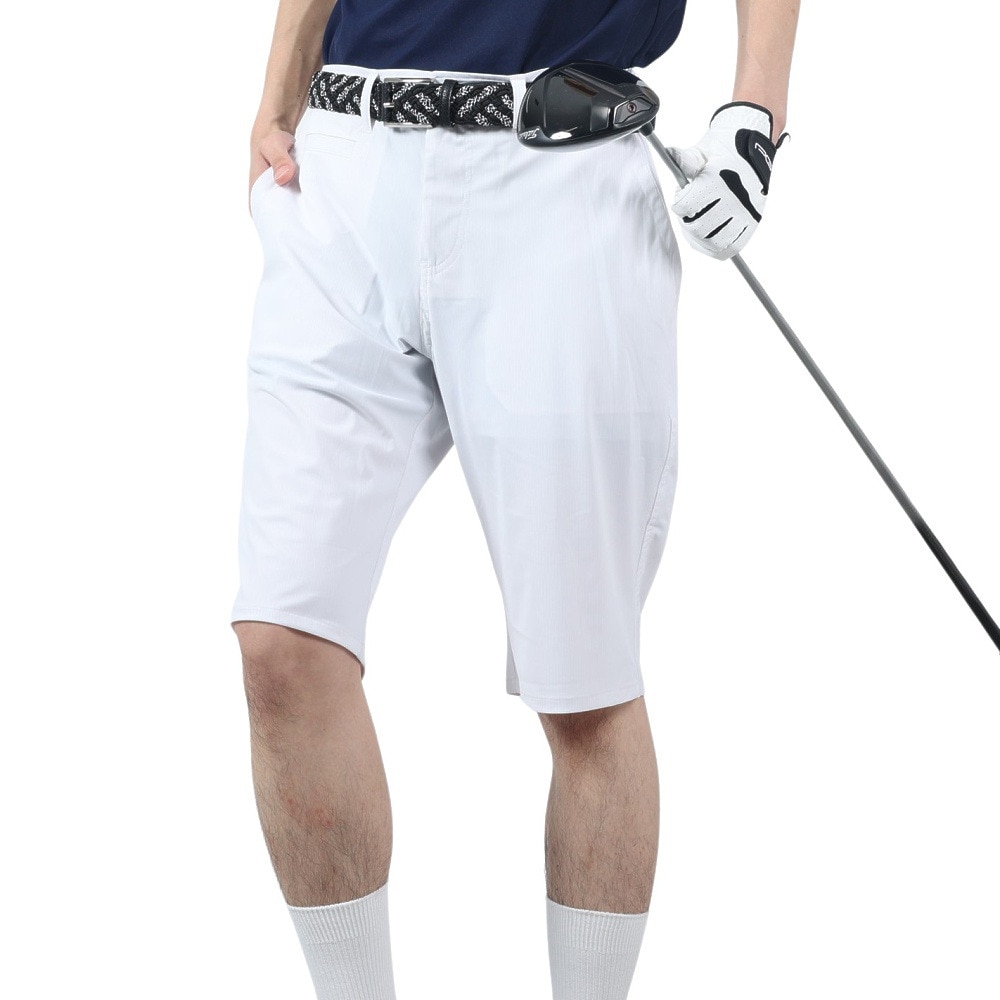 Second Style（Second Style）（メンズ）ゴルフウェア ショートパンツ 接触冷感 リラクティブクールハーフパンツ 232721 WHT