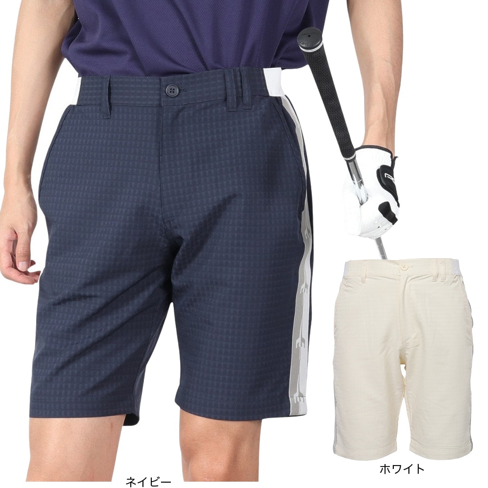 トランスコンチネンツ（TRANS CONTINENTS）（メンズ）ゴルフウェア ハーフパンツ サッカーショートパンツ 23STRX02-WH