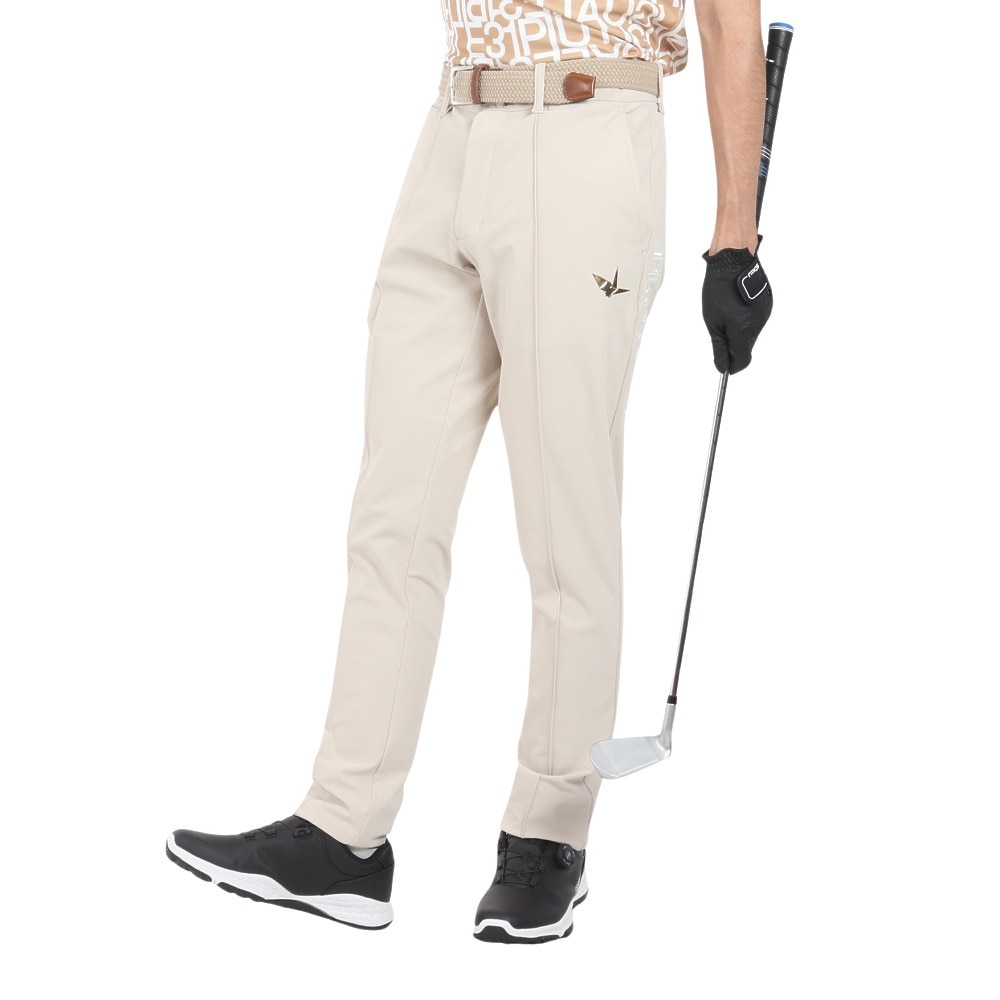 Kappa GOLF カッパゴルフ ゴルフウェア ノータックパンツ ブランド ロゴ バンダテープ プリント スポーティー ボトムス