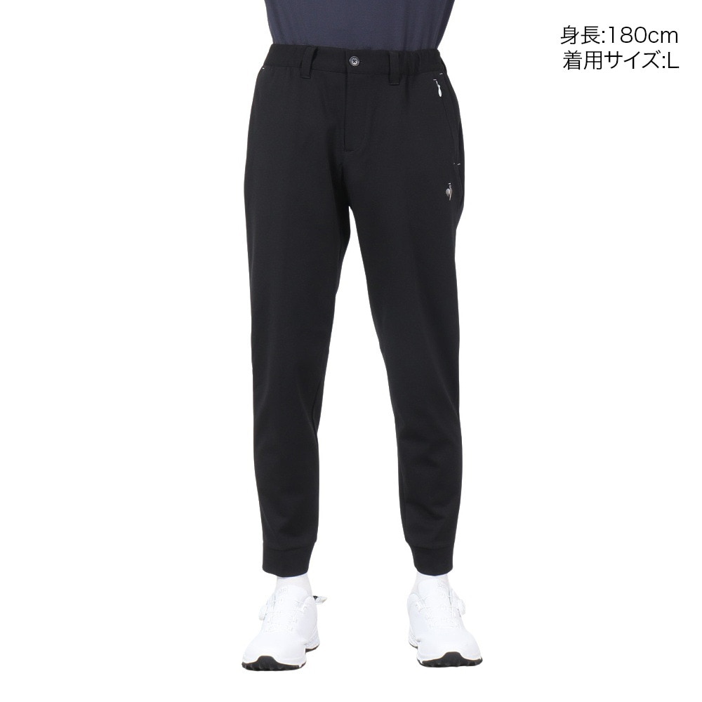 ルコックスポルティフ（lecoqsportif）（メンズ）ゴルフウェア 吸汗 防風 ジョガースラックス QGMWJD07 BK00