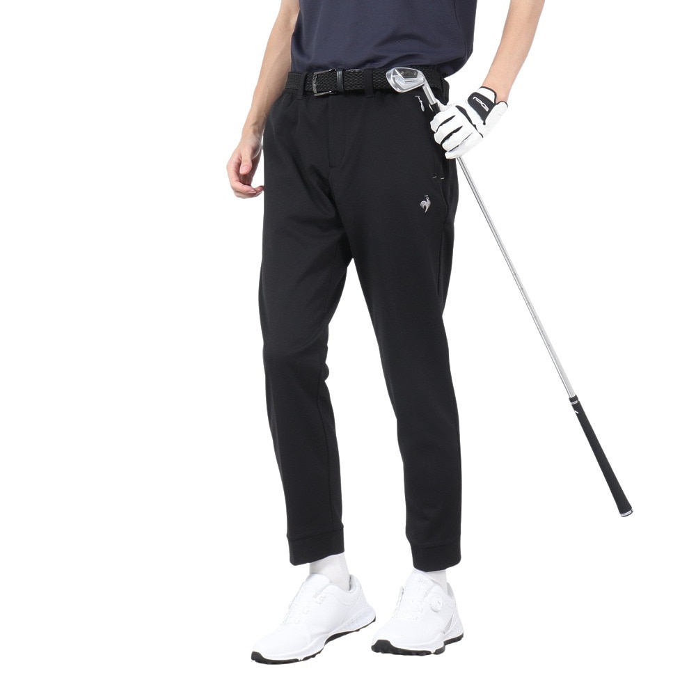 ルコックスポルティフ（lecoqsportif）（メンズ）ゴルフウェア 吸汗 防風 ジョガースラックス QGMWJD07 BK00