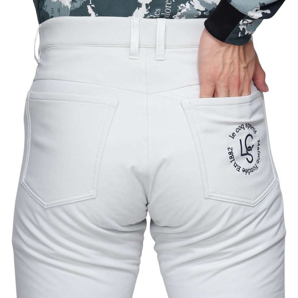 ルコックスポルティフ（lecoqsportif）（メンズ）ゴルフウェア ストレッチフォーサー 裏起毛 中綿ハイブリットパンツ LG4FLP04M GY00