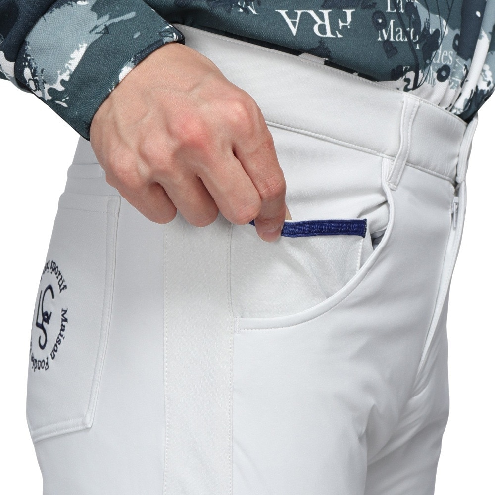 ルコックスポルティフ（lecoqsportif）（メンズ）ゴルフウェア ストレッチフォーサー 裏起毛 中綿ハイブリットパンツ LG4FLP04M GY00
