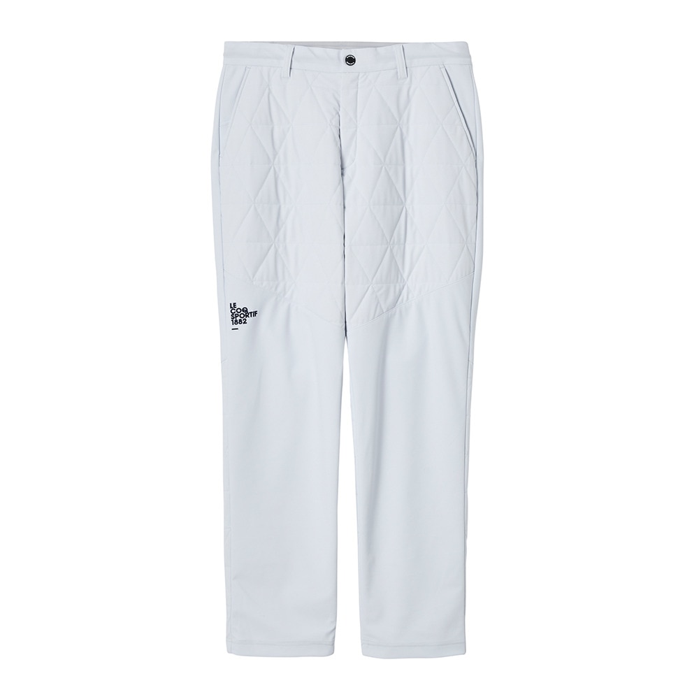 ルコックスポルティフ（lecoqsportif）（メンズ）ゴルフウェア 防風 裏起毛 ハイブリッド 中綿 ロングパンツ LG5FLP02M GY00