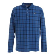 フィドラ（FIDRA）（メンズ）ゴルフウェア ウール混 長袖ポロシャツ FD5NTG39 BLU