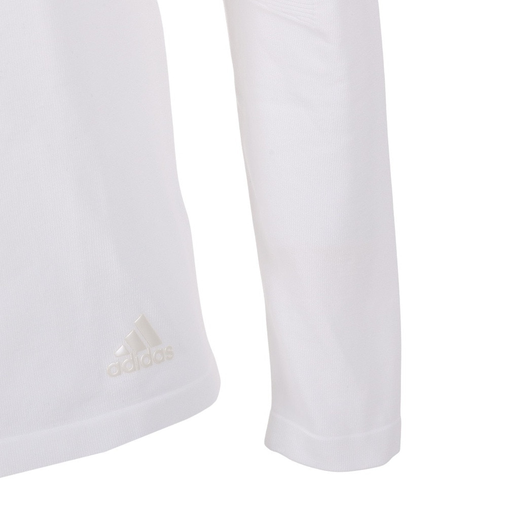 アディダス（adidas）（メンズ）ゴルフウェア 透湿性 通気性 爽やか PRIMEKNIT 長袖ポロシャツ LOL44-HG1656WH st