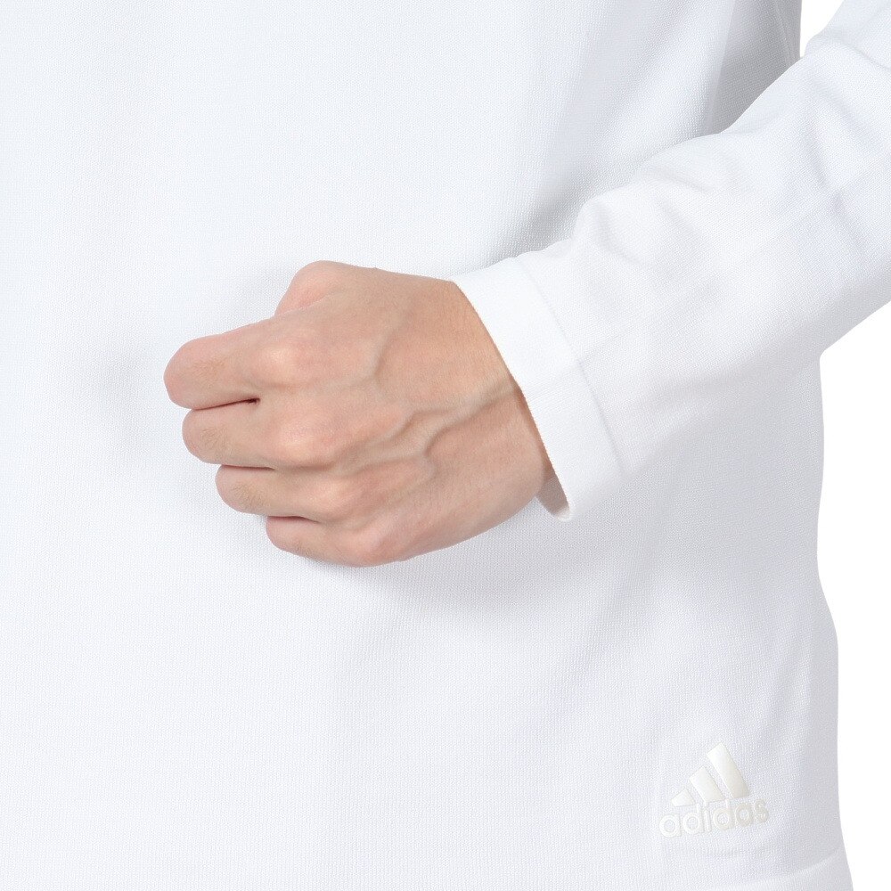 アディダス（adidas）（メンズ）ゴルフウェア 透湿性 通気性 爽やか PRIMEKNIT 長袖ポロシャツ LOL44-HG1656WH st★★★