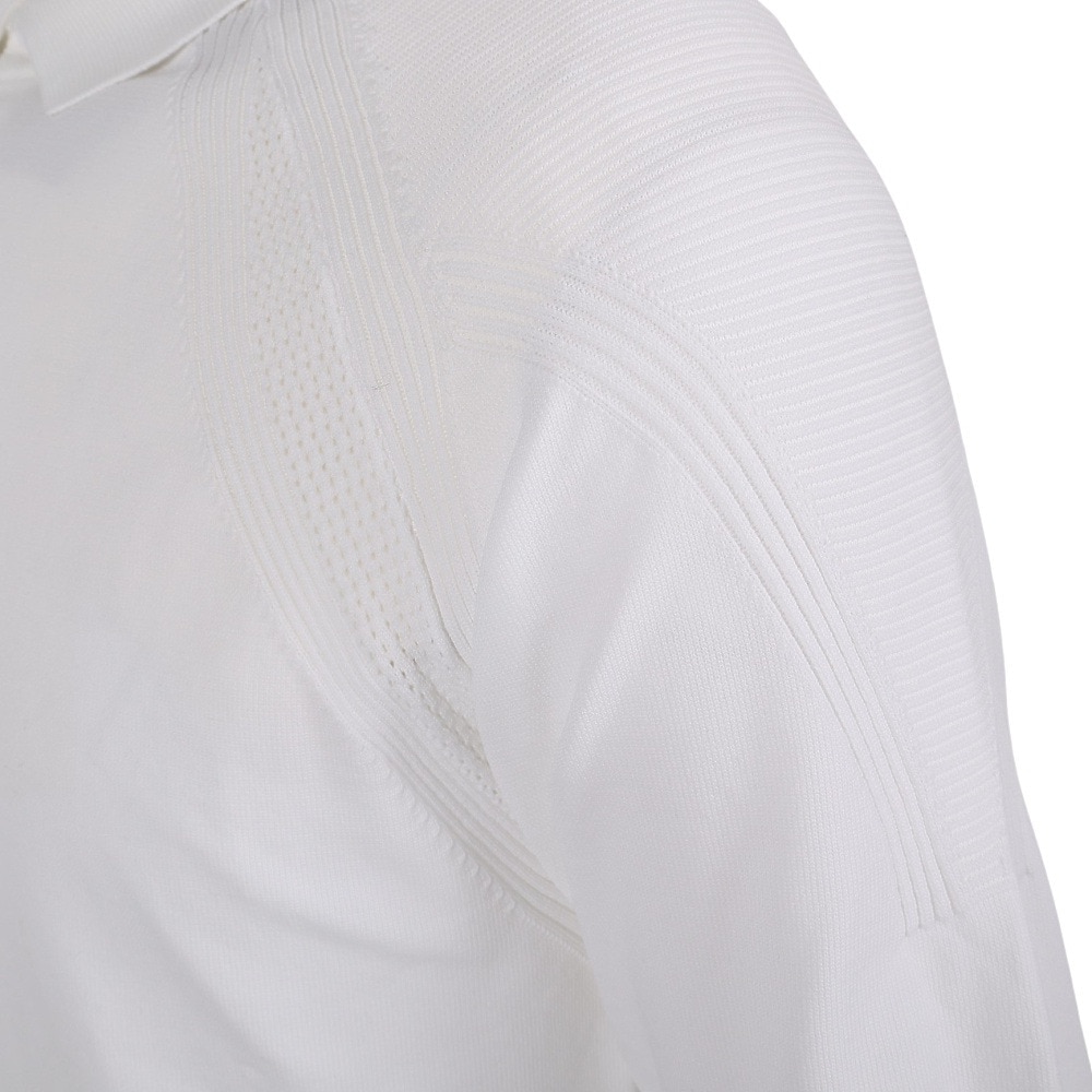 アディダス（adidas）（メンズ）ゴルフウェア 透湿性 通気性 爽やか PRIMEKNIT 長袖ポロシャツ LOL44-HG1656WH st
