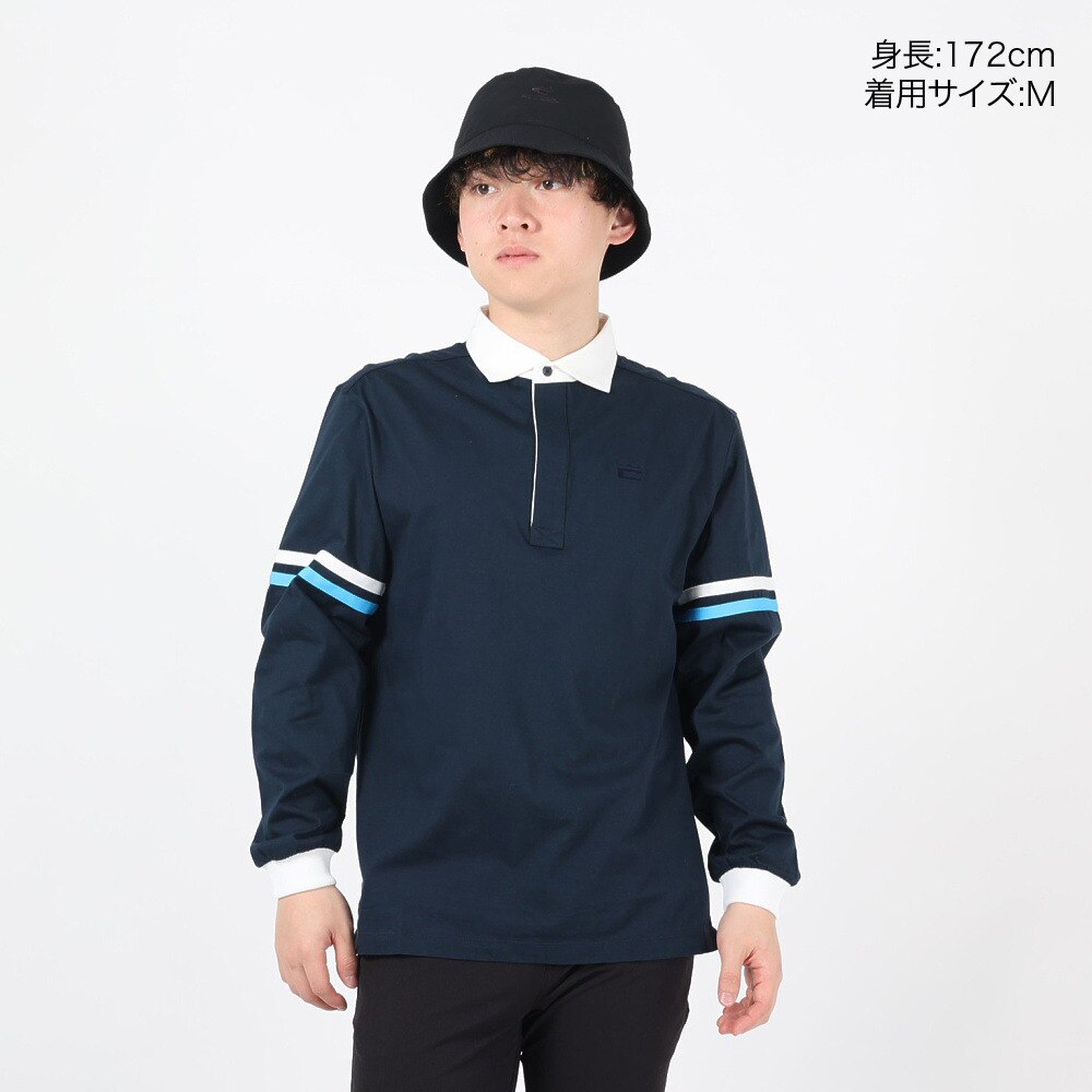 コブラ（Cobra）（メンズ）ゴルフウェア リラックスコットン長袖ポロシャツ 93042501