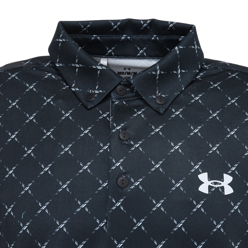アンダーアーマー（UNDER ARMOUR）（メンズ）ゴルフウェア プレイオフ デュース ロングスリーブ ポロシャツ 1381280 001