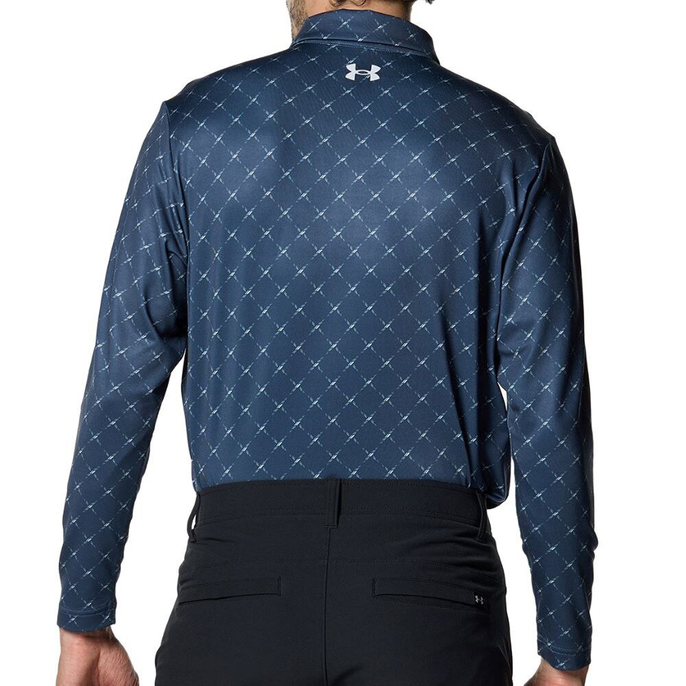 アンダーアーマー（UNDER ARMOUR）（メンズ）ゴルフウェア 長袖 プレイオフ デュース ロングスリーブ ポロシャツ 1381280 044