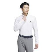 アディダス（adidas）（メンズ）ゴルフウェア BOSモチーフ ストレッチ 長袖ボタンダウンシャツ MKR93-HY0927WH