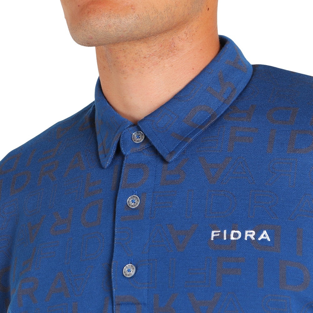 フィドラ（FIDRA）（メンズ）ゴルフウェア 発熱 長袖ポロシャツ FD5QTG08 NVY